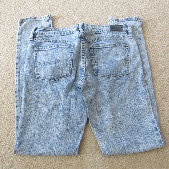 Bullhead Extreme Skinny Jeans Womens Size 7 Low Rise Light Wash Denim Pants - Picture 7 of 8